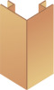 Фото Планка угла наружного сложная "бревно" 75, металлосайдинг цвета RAL, 2,1м
