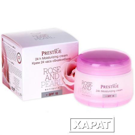 Фото Крем увлажняющий 24 часа SPF 15 Vip's Prestige Rose@Pearl Роза Импекс 50 ml