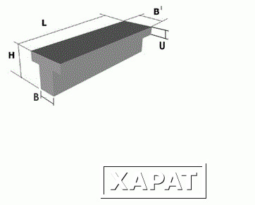 Фото Балка фундаментная 3БФ51-1