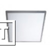 Фото Ультратонкая светодиодная панель серии СВО 595х595, 40 Вт, 4000 К, хром, TDM
