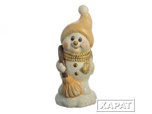 Фото Фигурка "снеговик" 5.5*6*13 см. Polite Crafts&amp;gifts (156-484)
