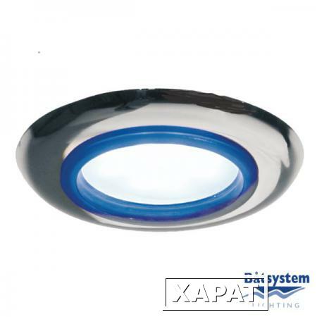 Фото Batsystem Светильник врезной светодиодный Batsystem Lots 9408CS 8 - 30 В 2 Вт серебряный с синим кольцом