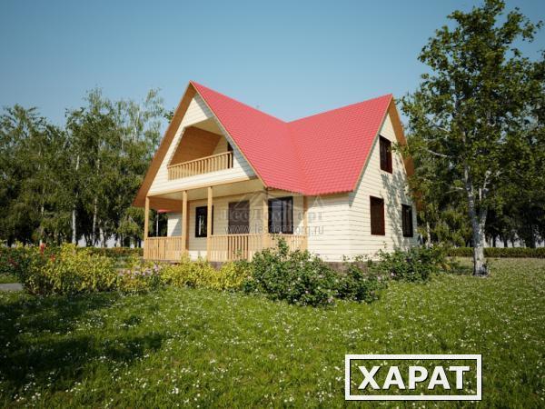 Фото Каркасно-щитовой дом 9.0×8.0 м с общей площадью 105.08 м2