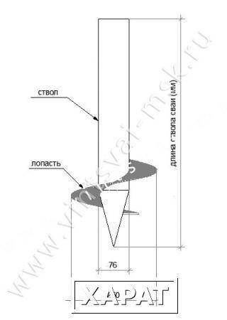 Фото Винтовая свая МВО 76