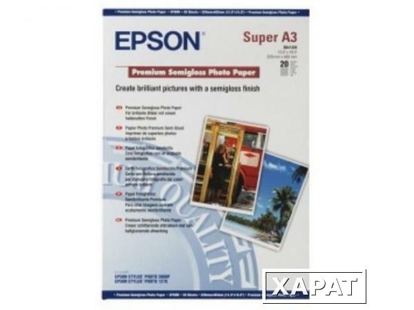 Фото Epson Premium Semiglossy Photo Paper 260гр/м2, A3+ (20 листов)