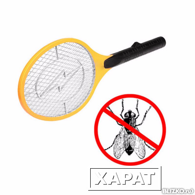 Фото Электрическая антимоскитная мухобойка-ракетка