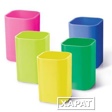 Фото Подставка-органайзер (стакан для ручек), 5 цветов ассорти