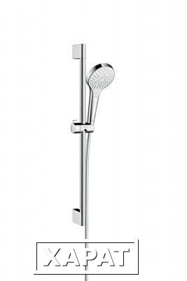 Фото Hansgrohe Croma Select S Multi EcoSmart 26561400 Душевой гарнитур (хром/белый)