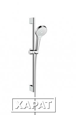 Фото Hansgrohe Croma Select S Vario EcoSmart 26563400 Душевой гарнитур (хром/белый)