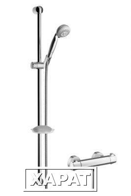 Фото Hansgrohe Croma Ecostat Combi 27063000 Душевой гарнитур с термостатом (хром)