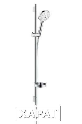 Фото Hansgrohe Raindance Select S 120/Unica 0,90 EcoSmart 26633400 Душевой гарнитур (хром/белый)