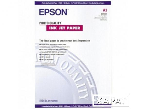 Фото Epson Photo Quality Ink Jet Paper, 102 гр/м2, A3 (100 листов)