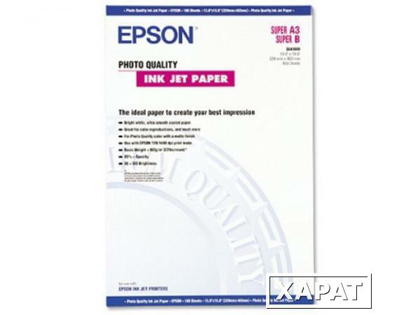 Фото Epson Photo Quality Ink Jet Paper 102 гр/м2, А3+ (100 листов)