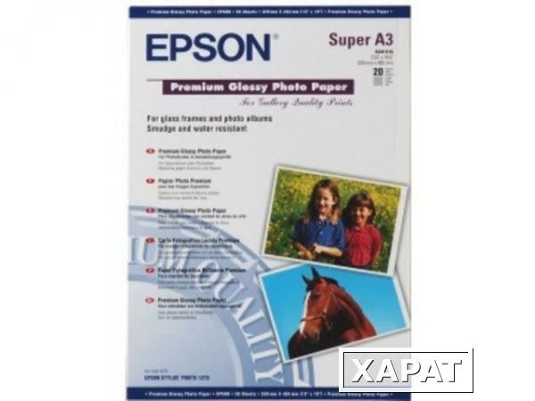 Фото Epson Premium Glossy Photo Paper 255 гр/м2, A3+ (20 листов)