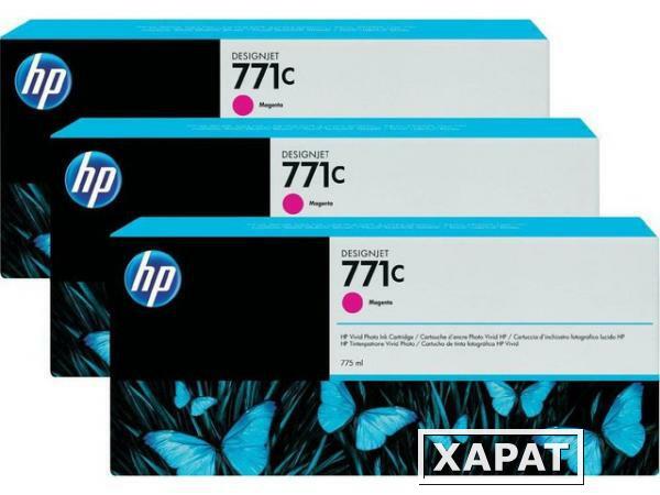 Фото HP 771C Magenta Ink Cartridge 3-Pack