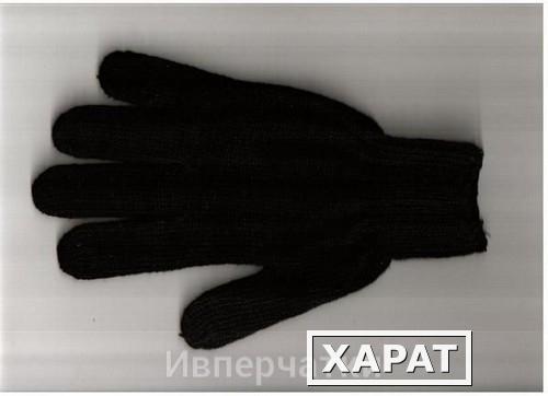 Фото Перчатки рабочие хб 7,5 класс, черные