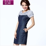 фото Джинсовое платье суб-L00213 корейского стиля.