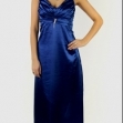 фото Платье синее длинное арт. 10006