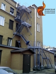Фото №2 Лестница пожарная наружная стационарная вертикальная П2