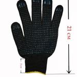 фото Рабочие перчатки ХБ ПВХ 4 нити 10 класс (Черный)
