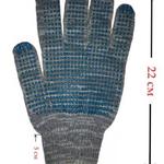 фото Рабочие перчатки ХБ ПВХ 4 нити 10 класс (Графит)
