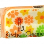 фото 124515 KITCHEN CLEANER Губка для мытья посуды из поролона (оранжевая)