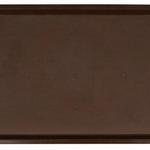 фото Поднос столовый из полистирола 530х330 мм темно-коричневый [1737]