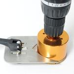 Фото №2 Кондуктор для сверления ПРАКТИКА от 14 до 70 мм, для алмазных коронок, металлический (771-411) (Кондукторы для сверления ПРАКТИКА)