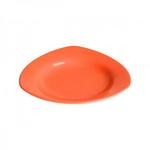 фото Тарелка глубокая керамическая, 225 мм, треугольная, серия Трабзон, оранжевая, PERFECTO LINEA (17-322200)