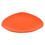 фото Тарелка обеденная керамическая, 270 мм, треугольная, серия Трабзон, оранжевая, PERFECTO LINEA (16-327200)