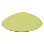 фото Тарелка обеденная керамическая, 270 мм, треугольная, серия Трабзон, оливковая, PERFECTO LINEA (16-327302)