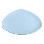 фото Тарелка обеденная керамическая, 270 мм, треугольная, серия Трабзон, голубая, PERFECTO LINEA (16-327405)