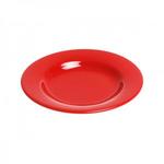 фото Тарелка глубокая керамическая, 211 мм, круглая, серия Лапсеки, красная, PERFECTO LINEA (17-121509)