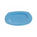 фото Тарелка десертная керамическая, 213 мм, квадратная, серия Измир, синяя, PERFECTO LINEA (16-421401)