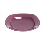 фото Тарелка глубокая керамическая, 221 мм, квадратная, серия Измир, фиолетовая, PERFECTO LINEA (17-422498)