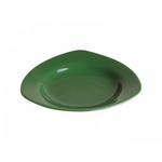 фото Тарелка глубокая керамическая, 225 мм, треугольная, серия Трабзон, зеленая, PERFECTO LINEA (17-322309)