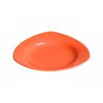 фото Тарелка глубокая керамическая, 225 мм, треугольная, серия Трабзон, оранжевая, PERFECTO LINEA (17-322200)