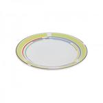 фото Тарелка десертная керамическая, 199 мм, круглая, серия Самсун, оливковая полоска, PERFECTO LINEA (16-995302)