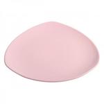фото Тарелка обеденная керамическая, 270 мм, треугольная, серия Трабзон, розовая, PERFECTO LINEA (16-327551)