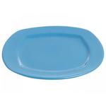 фото Тарелка обеденная керамическая, 275 мм, квадратная, серия Измир, синяя, PERFECTO LINEA (16-427401)