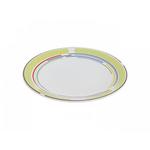 фото Тарелка десертная керамическая, 199 мм, круглая, серия Самсун, оливковая полоска, PERFECTO LINEA (16-995302)