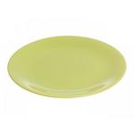 фото Тарелка обеденная керамическая, 253 мм, круглая, серия Самсун, оливковая, PERFECTO LINEA (16-255302)