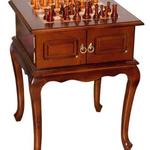 фото Шахматный стол с деревянными фигурками 52х52х67 см,