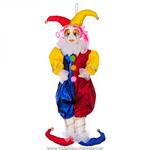 фото Кукла клоун сине-красный высота 55 см, без упаковки