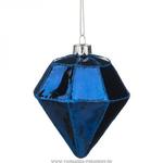 фото Декоративное изделие шар стеклянный 8х10 см, цвет: синий