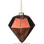 фото Декоративное изделие шар стеклянный 8х10 см, цвет: коричневый