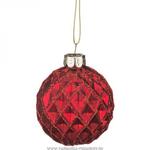 фото Декоративное изделие шар стеклянный диаметр 6 см, цвет: красный