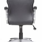 Фото №4 Кресло руководителя БЮРОКРАТ CH-825S/BLACK+GR вставка серый сиденье черный искусственная кожа