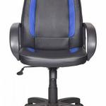 Фото №2 Кресло руководителя БЮРОКРАТ CH-826/B+BL вставки синий сиденье черный искусственная кожа