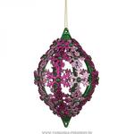 фото Декоративное украшение зелено/персик/розовый 7х4 см, высота 11 см,